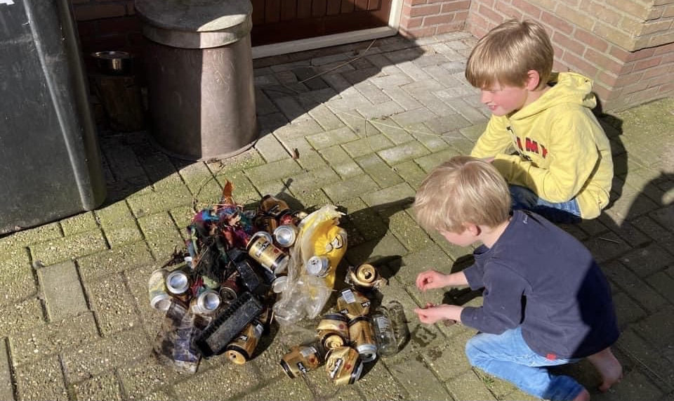 mondkapjes opruimen zwerfvuil